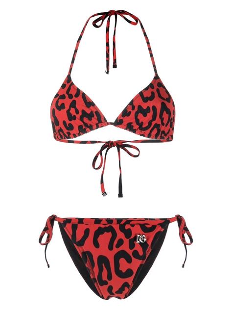 dolce gabbana leopard bikini